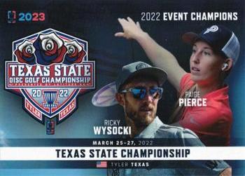 2023 Disc Golf Pro Tour - Event Champions #E3 Texas States (Ricky Wysocki / Paige Pierce) Front